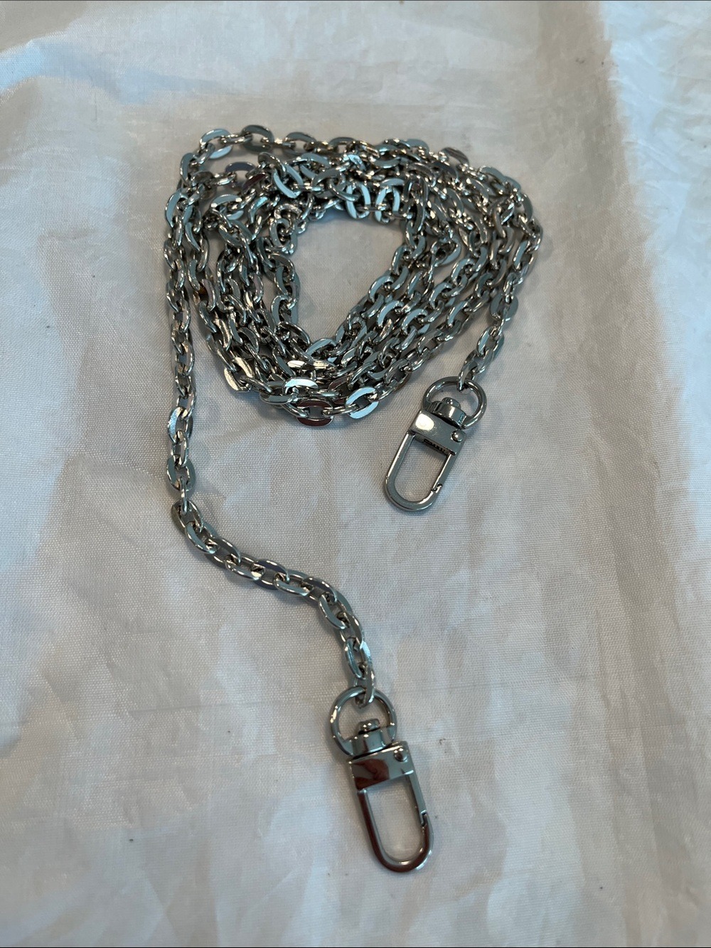 120 CM Silver Tone Crossbody replacement chain